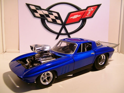 67er Corvette Dragster ( Metall Modell ) Hot Weels
