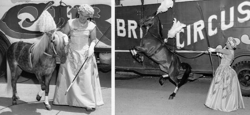 Elfi Althoff-Jacobi im Circus Rudy Bros in Amerika 1963