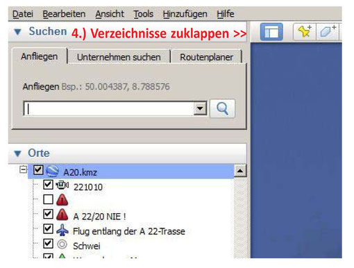 Flug über A 20 (Quelle: Google Earth)
