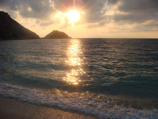 Kefalonia - Sonnenuntergang, Petanoi Strand