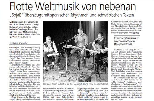 Pressebericht vom 17.01.2012 aus der Geislingen Zeitung