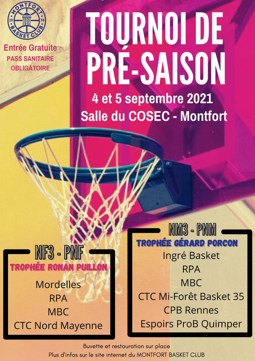 Tournoi de pré-saison / Montfort Basket Club