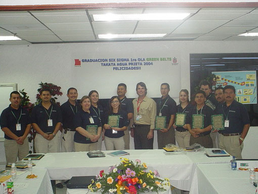 CERTIFICACION GREEN BELT EMPRESA TAKATA AGUA PRIETA