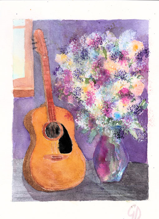 Stilleben mit Gitarre 2, 150€
