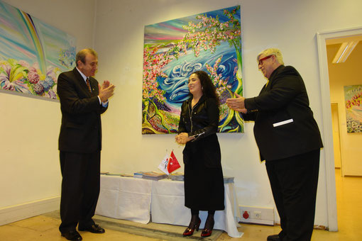 2009 Türkischer Botschafter Ecvet Tezcan , Neşe Banu Argadal, Günther Wachtl