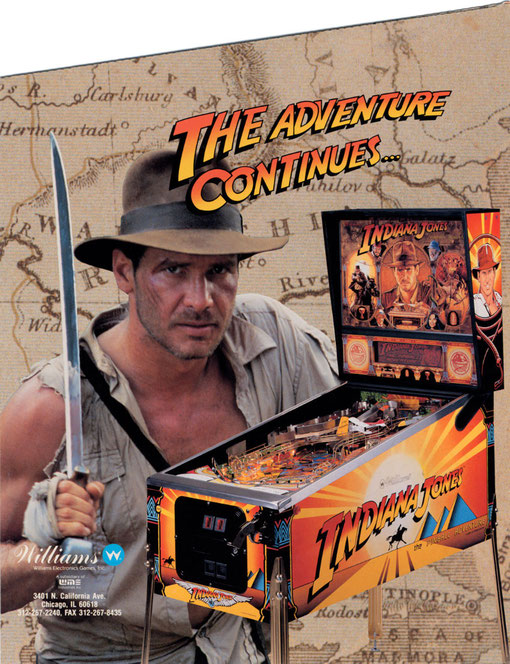 flipper indiana jones williams