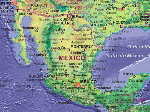 Map of Mexico