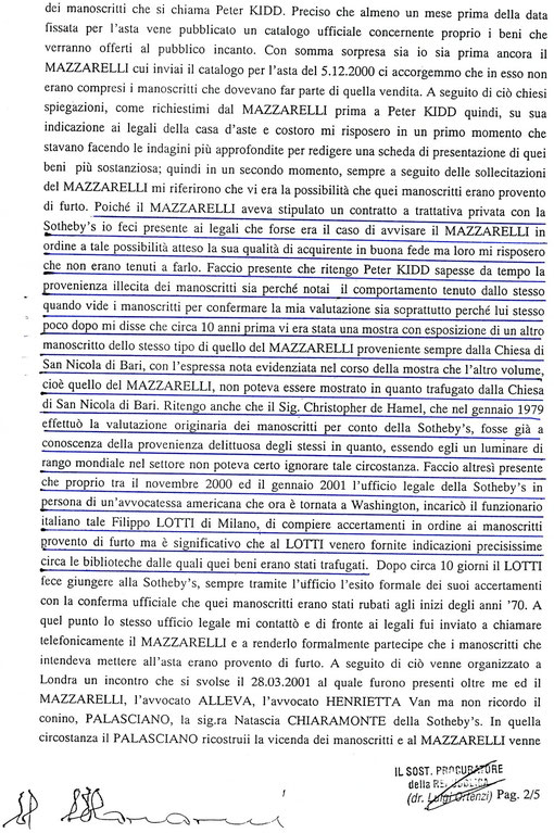 Dichiarazione Dott. Marani