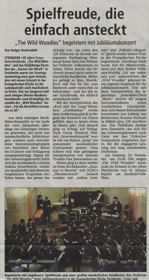 1. Jubiläumskonzert Nov. 2013