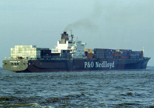 Photo from the P&O Nelloyd Container ship Resolution Bay