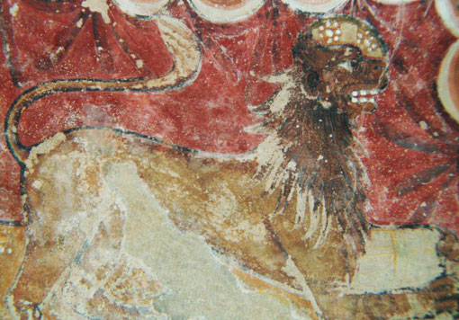 Valle di Campoloro - Chapelle à fresques Santa-Cristina - Le lion de Marc