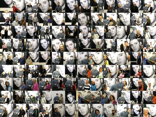 Danke an das Studio für Digitaltechnik aus Darmstadt für die Anfertigung des großen Elvis-Portraits! - Seit der Renovierung des Bahnhofs in Bad Naheim wird ein neuer Standort gesucht!