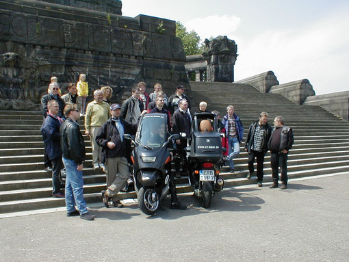 Gruppenfoto am Deutschen Eck