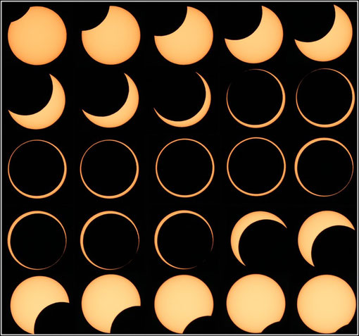 Secuencia del Eclipse anular en Carrales del Vino (Zamora)   03/10/05     Megrez 80 SDII   HEQ5   Canon 350D   