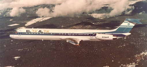MD-80-Modell in den Farben EL AL/Courtesy: McDonnell Douglas