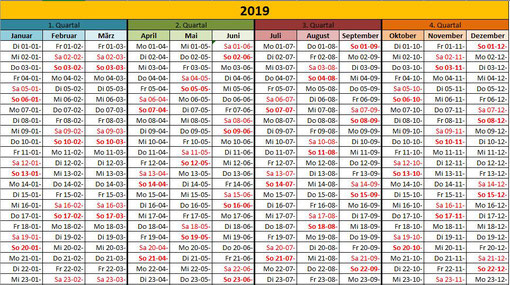 Kalender 2013