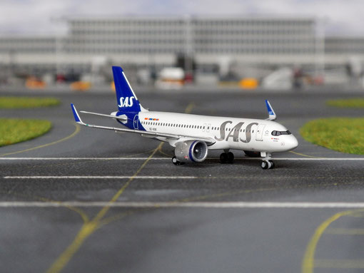 Herpa Wings 1:500 SAS Scandinavian Airline System Airbus A320-200NEO