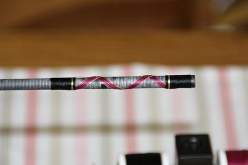 Rutenbau, Spinnrute, Kreuzwicklung, Fuji DPS, Split Grip, Custom Rod, Ringe entfernen, Ringwicklung, Lack, Kork, Duplon, Endkappe