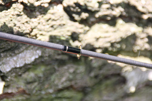 Rutenbau, Spinnrute, Kreuzwicklung, Fuji DPS, Split Grip, Custom Rod, Ringe entfernen, Ringwicklung, Lack, Kork, Duplon, Endkappe