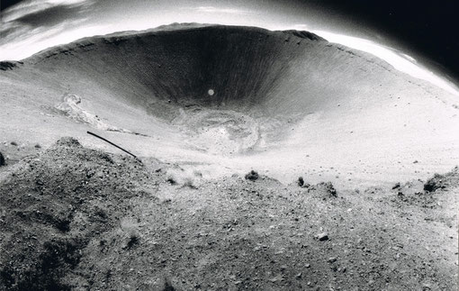 Crater from the 1964 nuclear explosion code-named 'Sedan' ; Nevada Nat'l Security Site ('N2S2'), Nevada, USA.