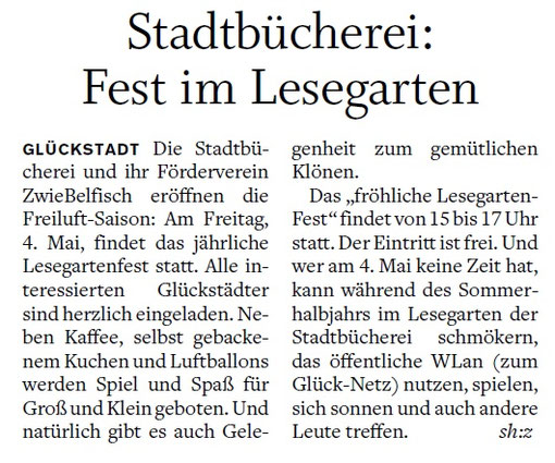 Fest im Lesegarten