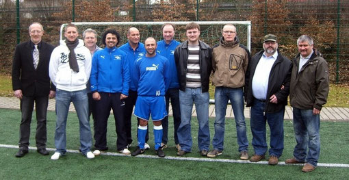 v.l. Ulrich Höhn, Mike Pfüller, Andreas Klein, Salvatore Sangiorgio, Giuseppe Ce, Serhad Kayar, Michael Gittel, Nils Meudt, Ralf Rameil, Siegfried Stimpl, Bernd Hupka.