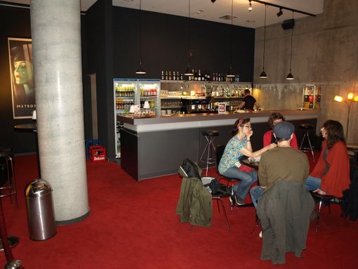 Doing the interview in the Metropolis bar