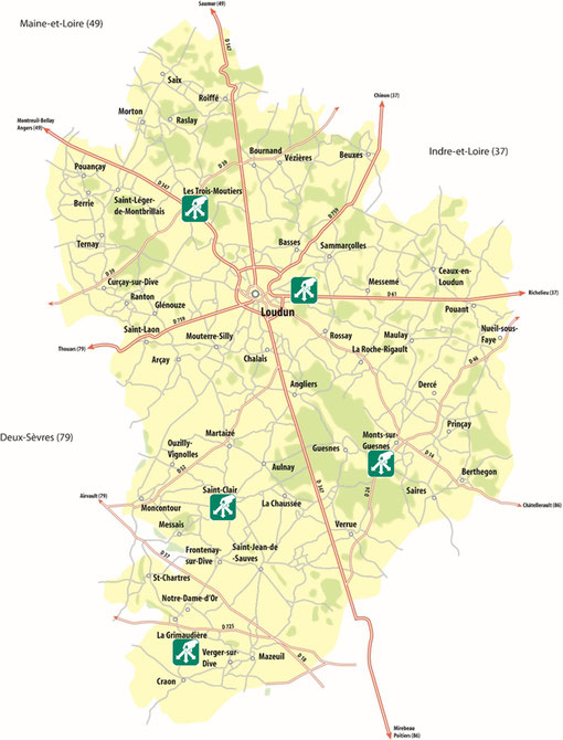 Carte des déchèteries en Pays Lodunais