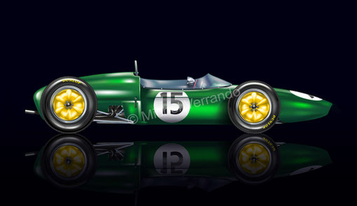 peinture automobile automotive art ines ireland verrando lotus 21 painting illustration jim clark design