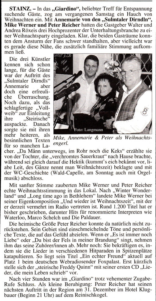 WESTSTEIRISCHE RUNDSCHAU 21.12.2012