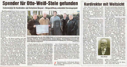 Wetterauer Zeitung vom 1. April 2009