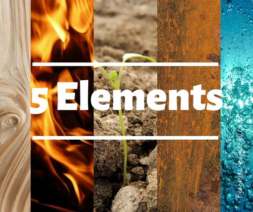 5 Elements: Wood, Fire, Earth, Metal, Water on the Beachside Blog