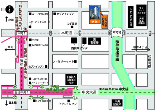 地図 アクセス 大阪府よろず支援拠点 中小企業 小規模事業者の無料経営相談所 大阪府よろず支援拠点