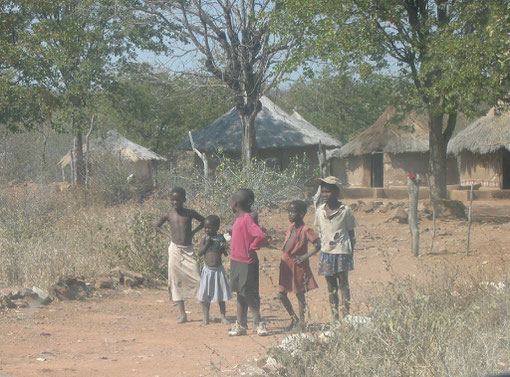 FOTO 4: Bambini in una zona ad alta endemia malarica