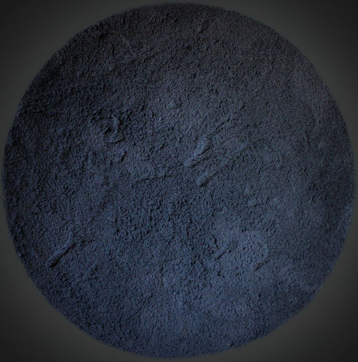 Disco nero opaco (tecnica mista su legno - 2020)