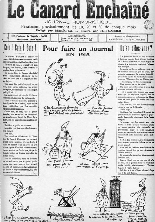 Authentique Journal occasion  satyrique et de caricature 