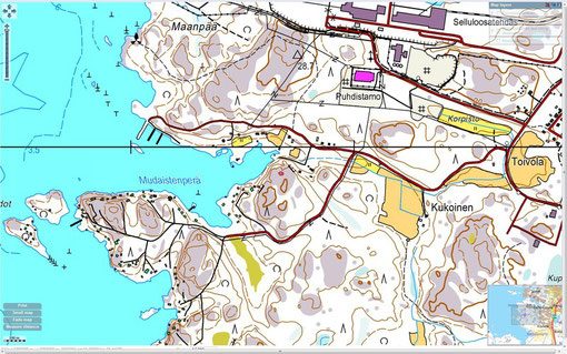 Maanpää area map