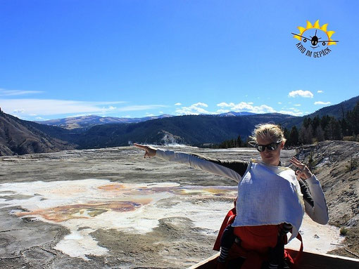 Elternzeit-Reise: mit Baby im Yellowstone NP in den USA.