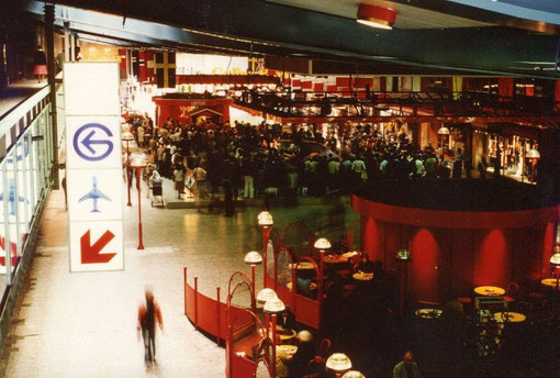 Le centre commercial et la piste blue king de Göteborg 1978