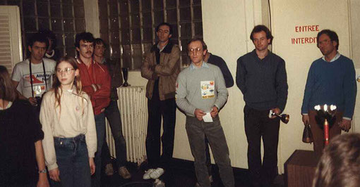 GP slot Agen 1985 : Gérard Caupène, Jean-François Mallet, Fred Warnant , Didier Moret, Serge Vuillemin, Laurent Cardin, Samy Béraha