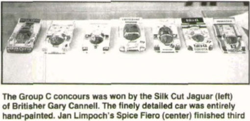 Concours d'élégance : 1 Gary Cannell, Jaguar XJR - 3 Jan Limpach, Spice Fiero