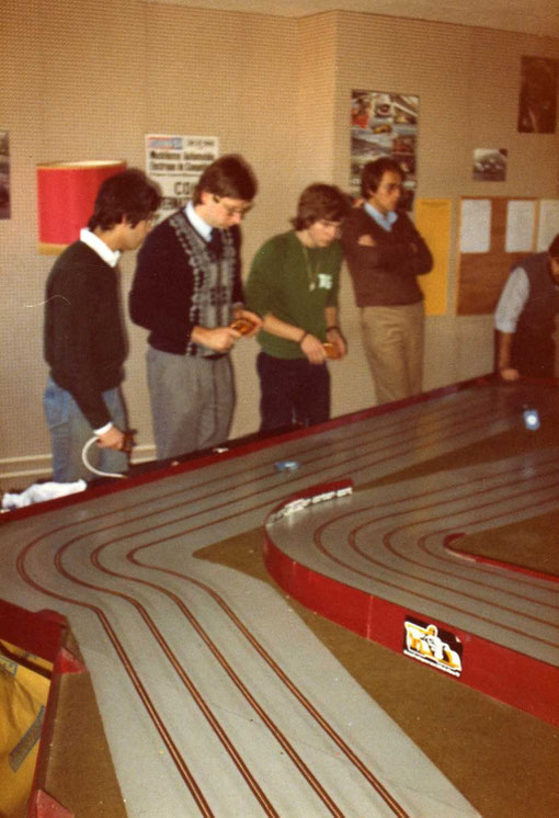 Championnat de France à Bron 1979.  - Alain Lefebvre - Pierre Engels - Denis Laxenaire -  Daniel Lafont ( photo André Vauthier )