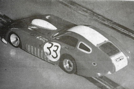 Bristol 450, 8 ième aux 24 heures du Mans de 1954 avec Tommy Wisdom et Jack Fairman, slot car de Romuald Bonnette