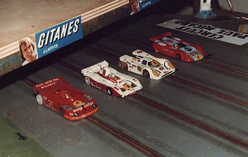 Série 2 Sport-Europe : Lola T 530 n° 1 Françoise Lapeyre, March 817 n° 6 Jean-Luc Puget, Porsche 917 n° 28 Jean-Pierre Antinoux, Lancia LC1 Chris Peix;