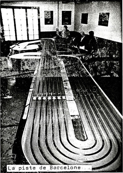La piste de Barcelone du Grand Prix d'Espagne de slot racing 1985