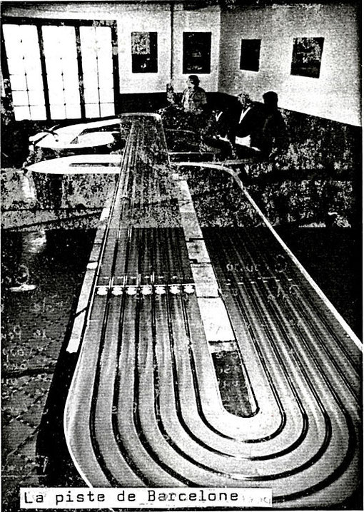 La piste de Barcelone du Grand Prix d'Espagne de slot racing 1985 