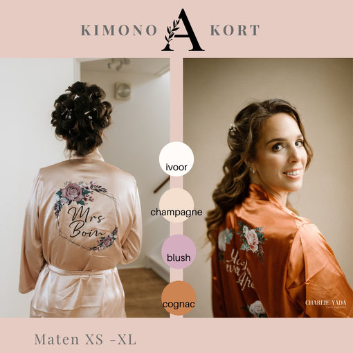 bijzondere kimono's voor speciale bruiden