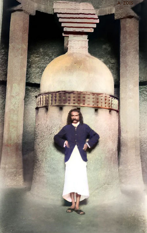 1927 : Pandu Lena Caves, India. Image rendition by Anthony Zois.