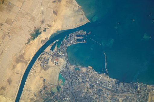 Port of Suez, now part of Egypt