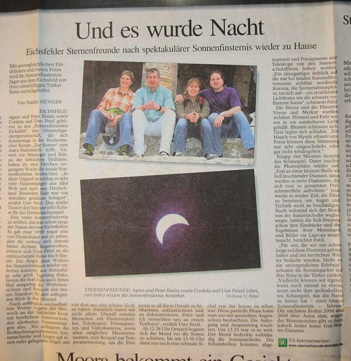 Totale Sonnenfinsternis 29.03.2006